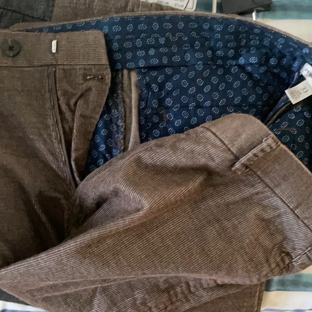 Peter Millar brown cords NWT